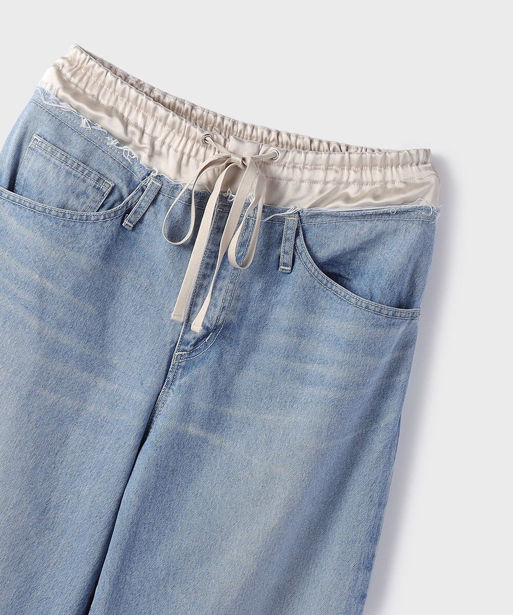 GRACE CONTINENTAL コンビデニムイージーパンツ 