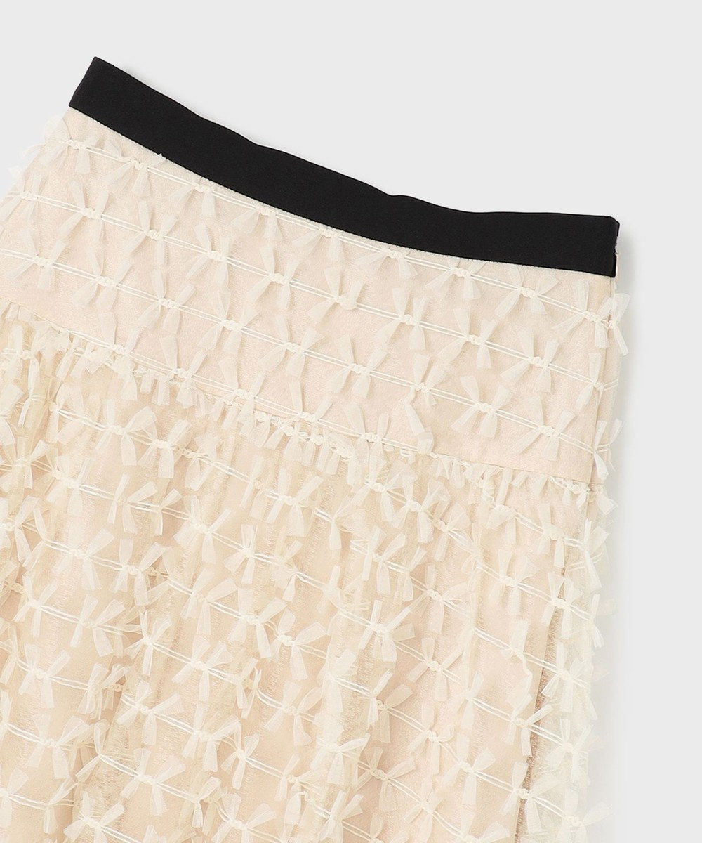 GRACE CONTINENTAL チュールリボン刺繍スカート