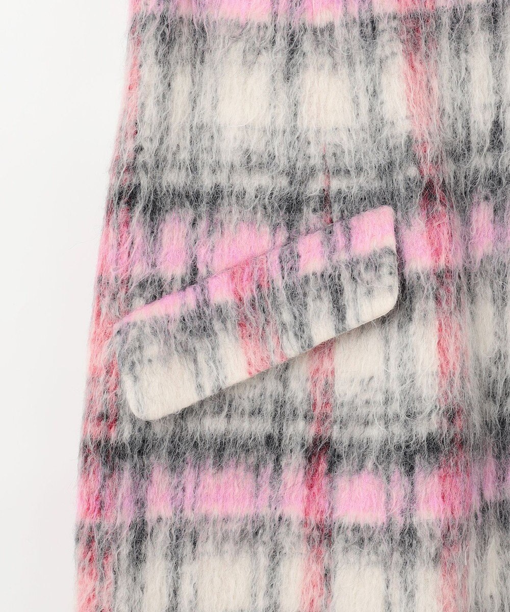 GRACE CONTINENTAL シャギーチェックジャンパースカート