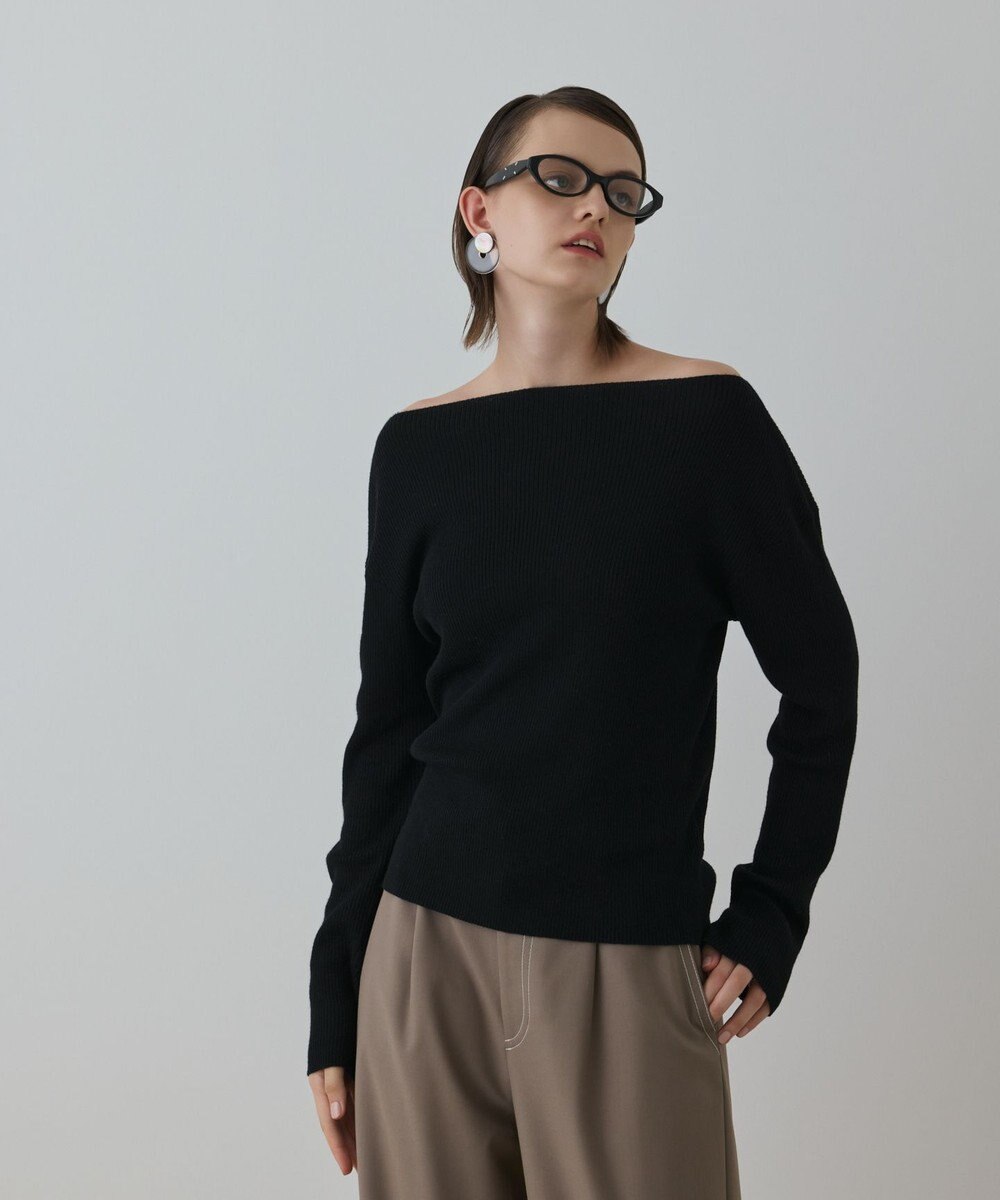 GRACE CONTINENTAL ハイゲージウールニットトップ 