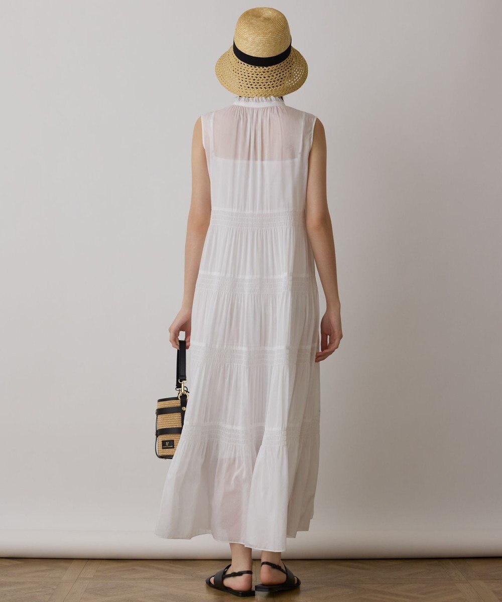 GRACE CONTINENTAL ティアードマキシカフタンワンピース 