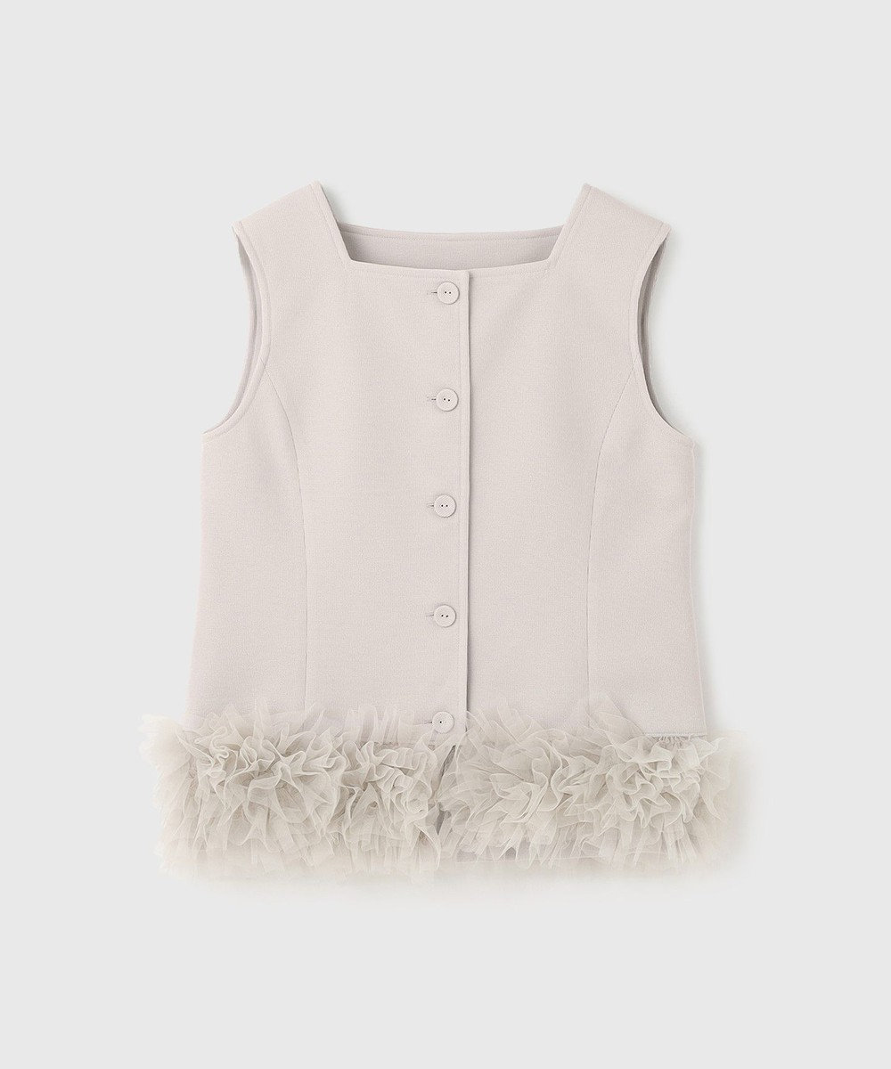 【グレースコンチネンタル】チュールヘムカットトップ チュールヘムカットトップ / GRACE CONTINENTAL | GRACE