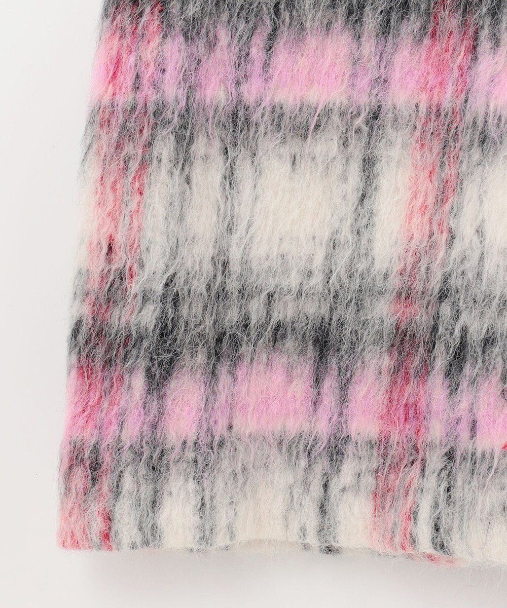 GRACE CONTINENTAL シャギーチェックジャンパースカート 