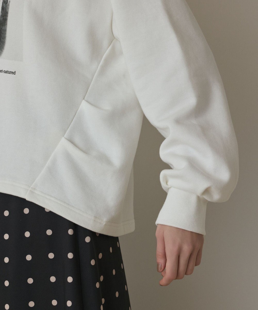 GRACE CONTINENTAL Catphoto裏毛トップ 