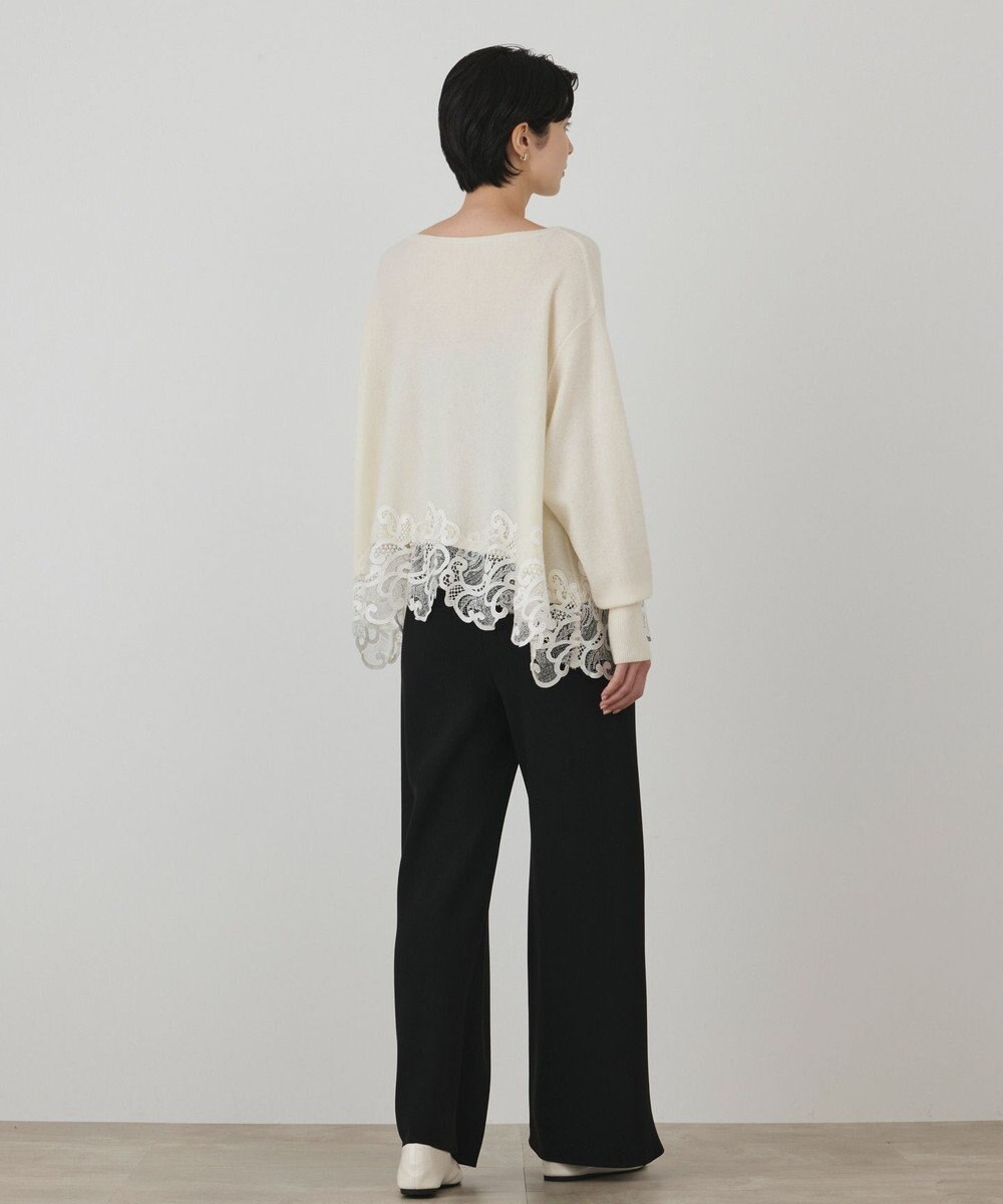 GRACE CONTINENTAL ヘムレースニットトップ 