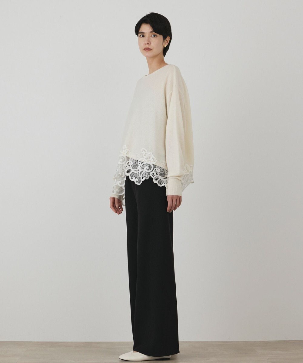 GRACE CONTINENTAL ヘムレースニットトップ 