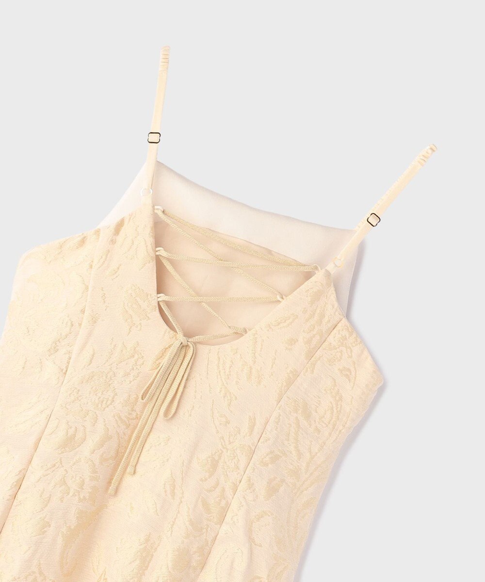 GRACE CONTINENTAL リーフジャガードキャミワンピース 