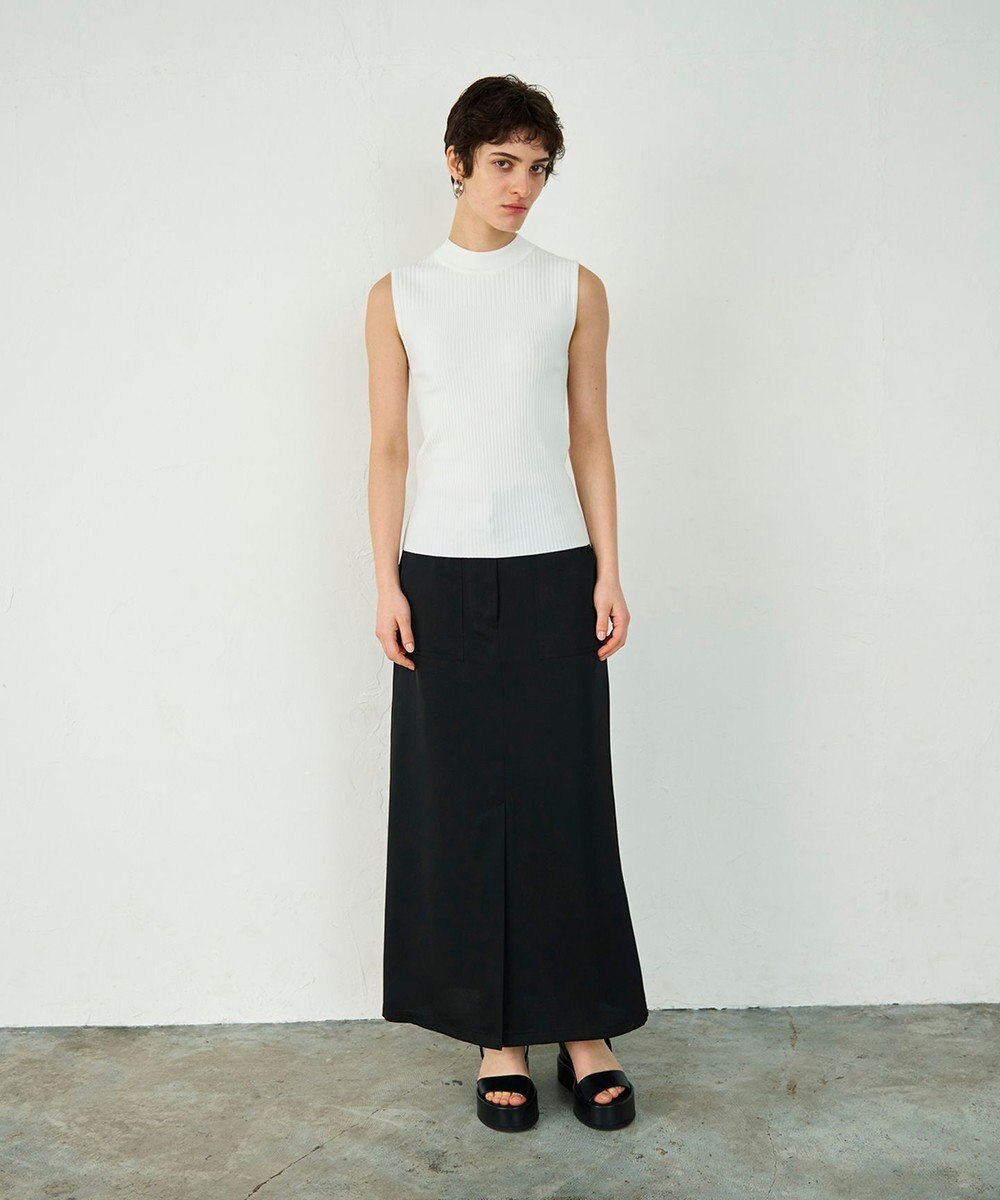 GRACE CONTINENTAL ハイネックリブニットトップ