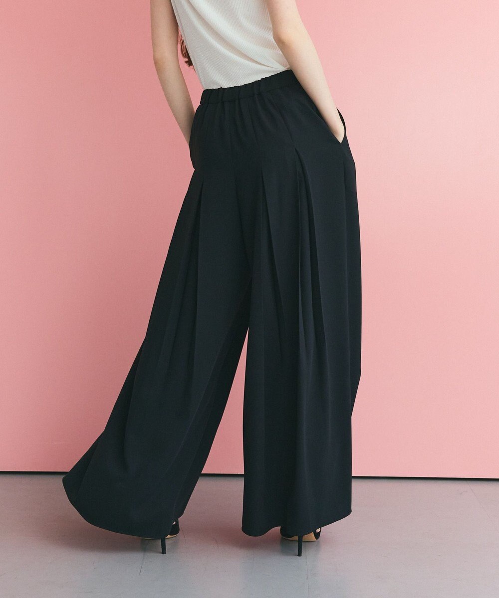 GRACE CONTINENTAL ボックスプリーツパンツ 