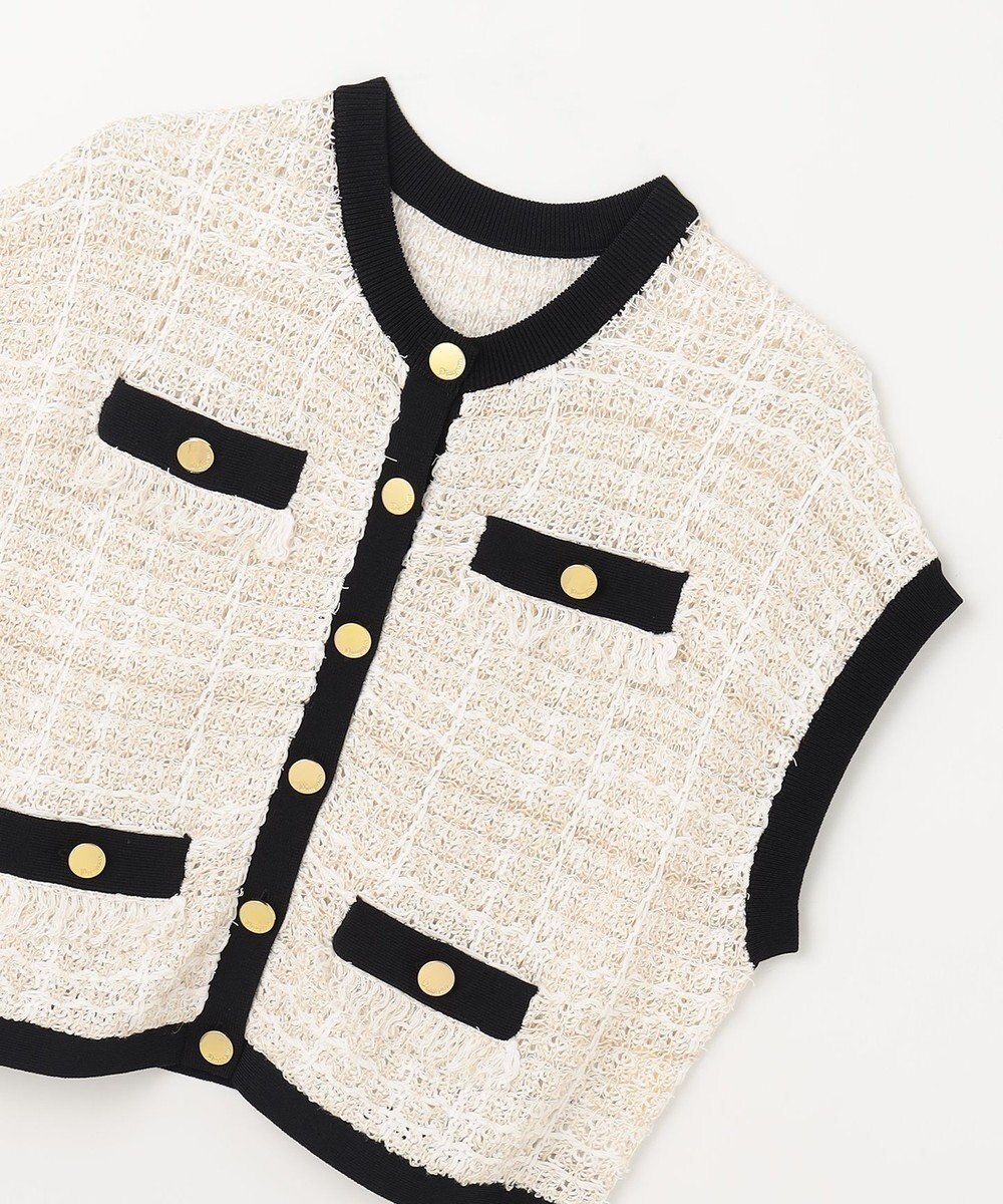 GRACE CONTINENTAL ショートニットベスト 