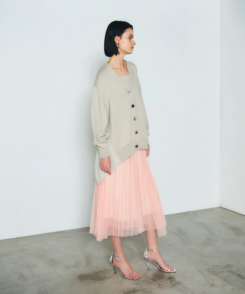 GRACE CONTINENTAL ティアードラップチュールスカート