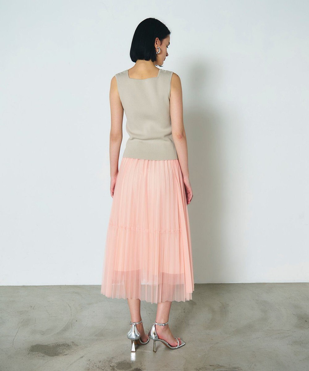 GRACE CONTINENTAL ティアードラップチュールスカート 