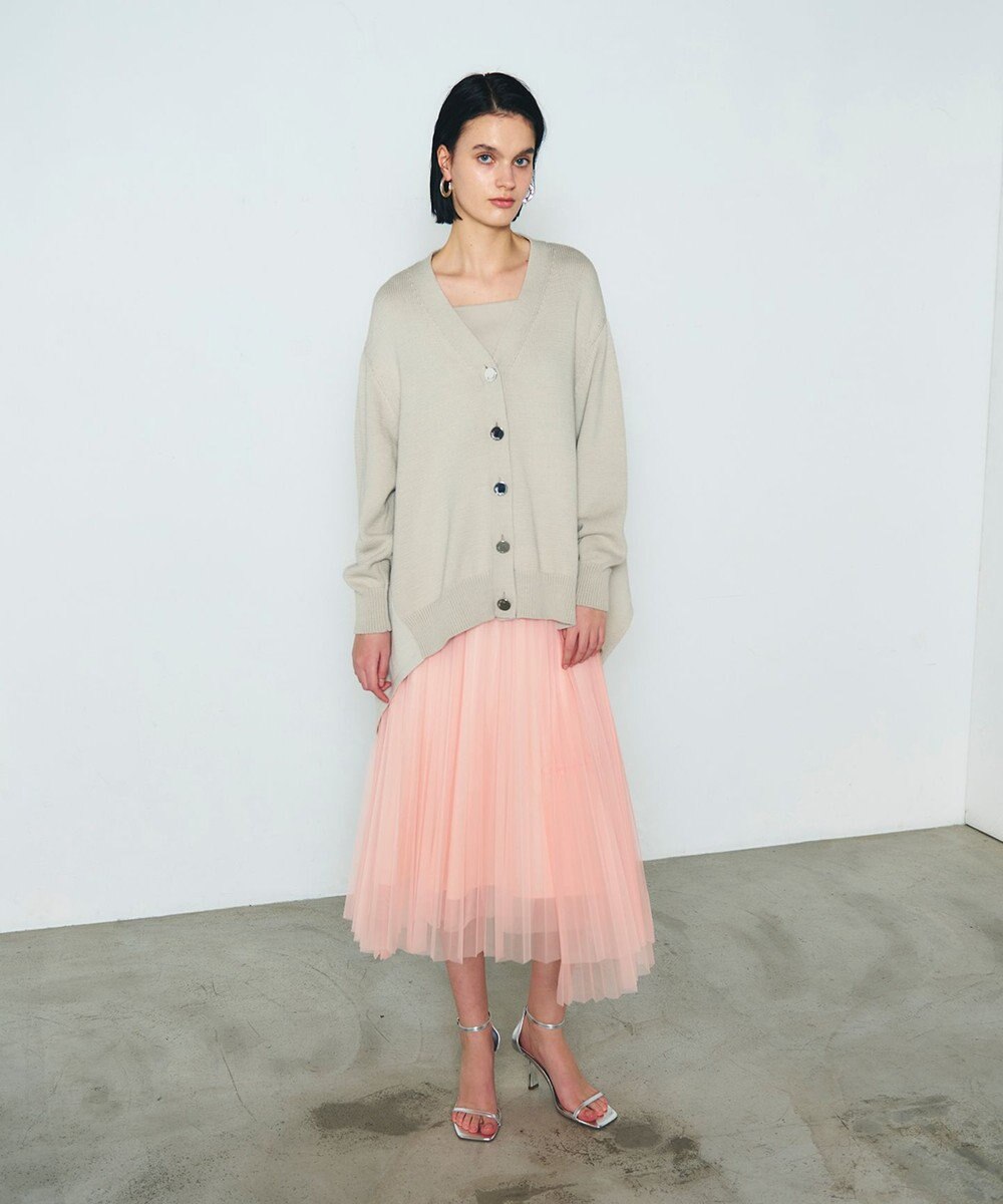 GRACE CONTINENTAL ティアードラップチュールスカート 