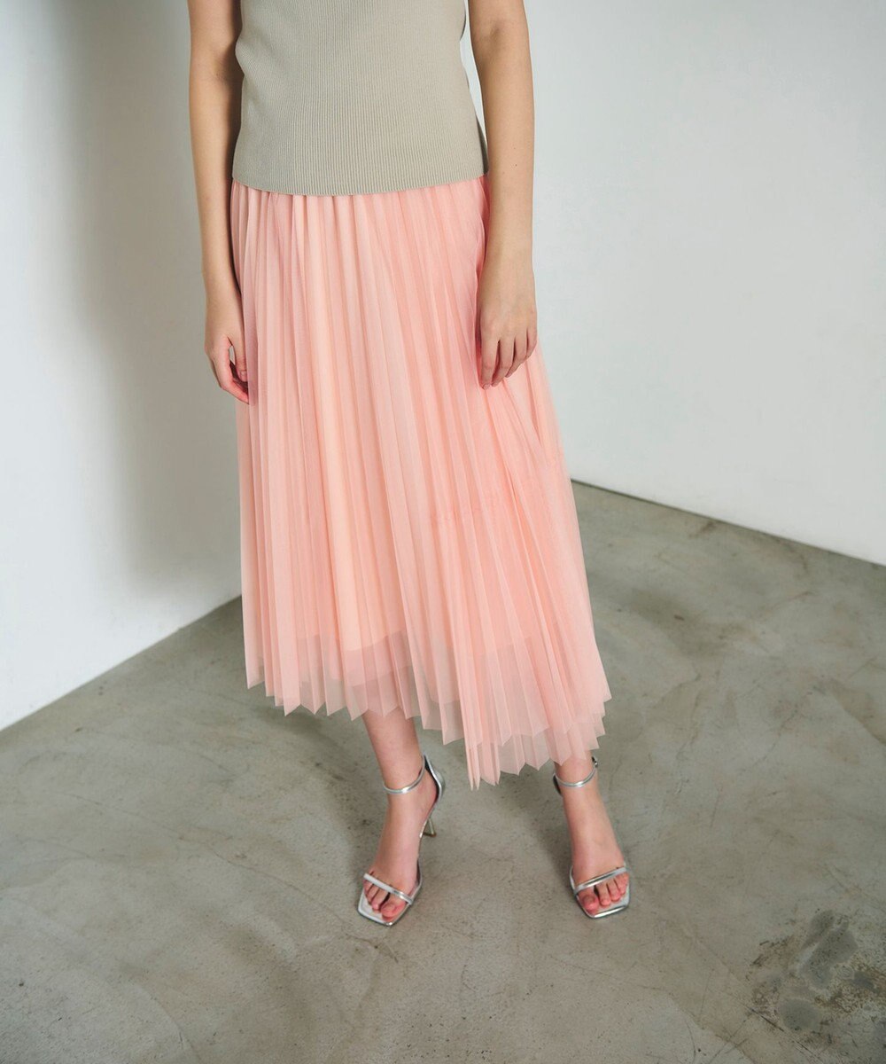 GRACE CONTINENTAL ティアードラップチュールスカート 