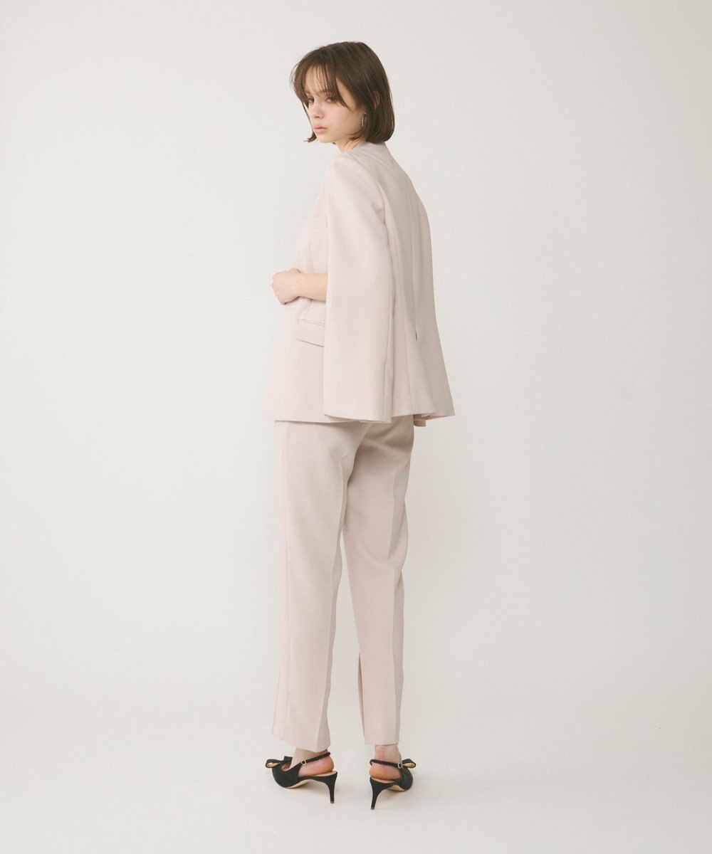 GRACE CONTINENTAL ダブルクロスノーカラージャケット 