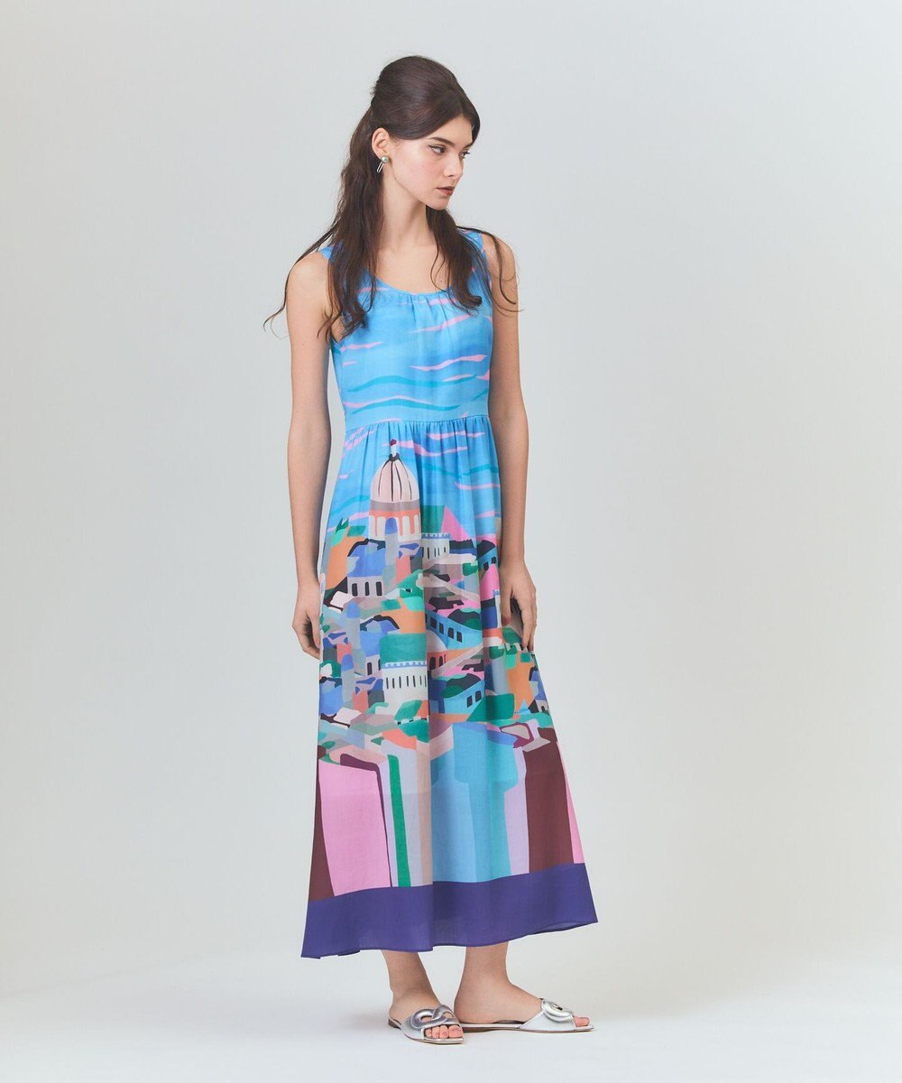 GRACE CONTINENTAL リゾートプリントマキシ 