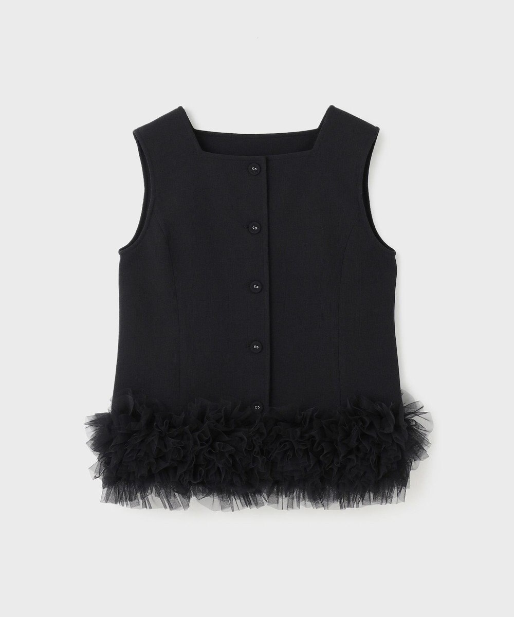 GRACE CONTINENTAL チュールヘムカットトップ 