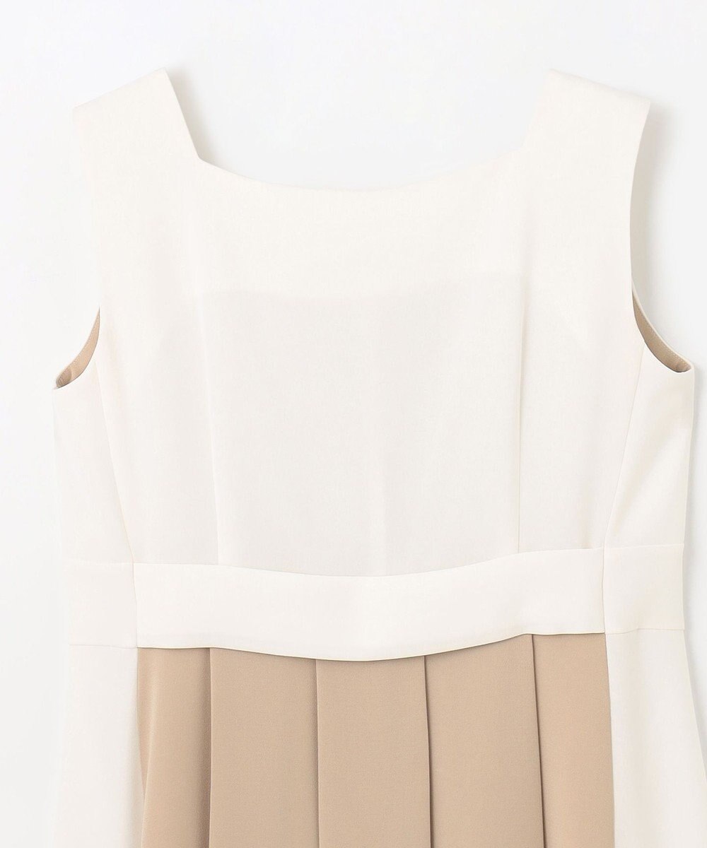 GRACE CONTINENTAL ラインバイカラードレス 