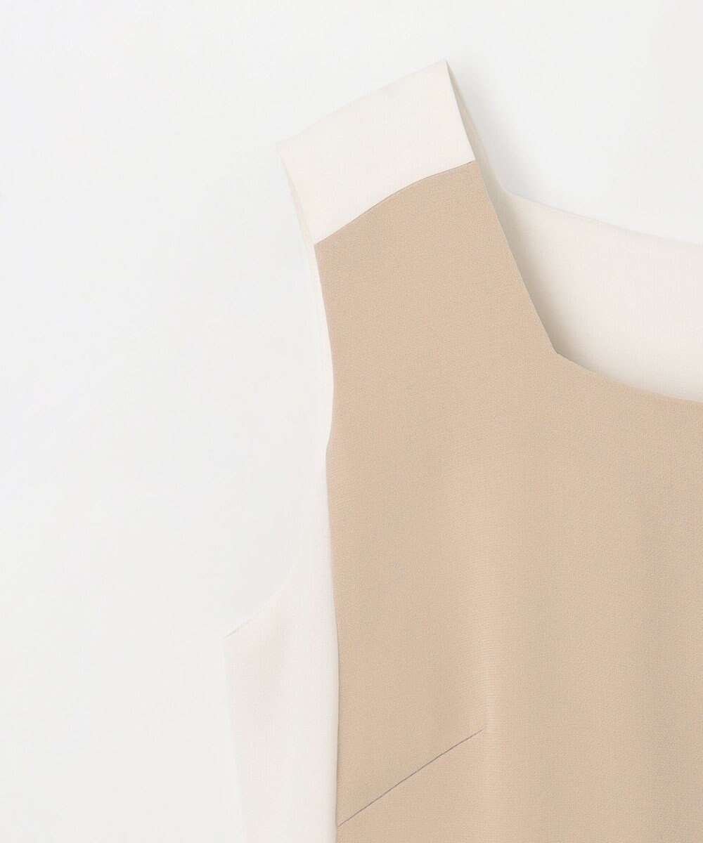 GRACE CONTINENTAL ラインバイカラードレス 