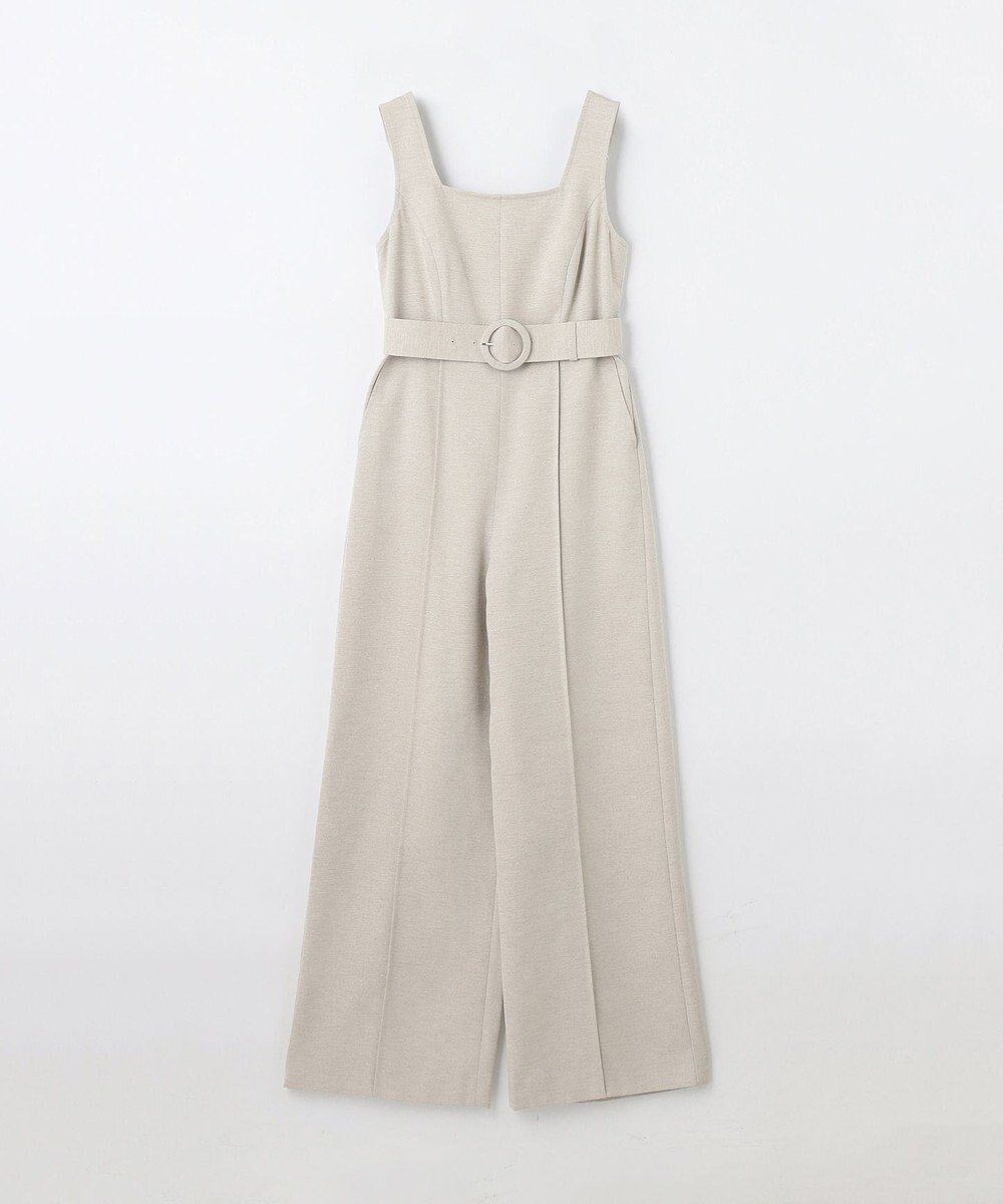 GRACE CONTINENTAL 麻調ベルトサロペット 