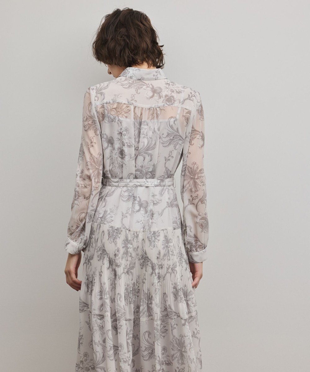 GRACE CONTINENTAL 【オンラインストア・梅田阪急店限定】フラワープリントプリーツワンピース 