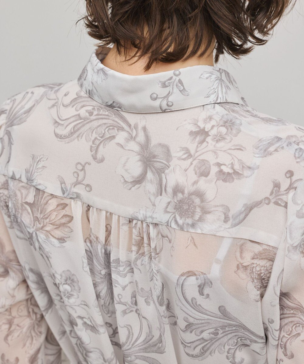 GRACE CONTINENTAL 【オンラインストア・梅田阪急店限定】フラワープリントプリーツワンピース 