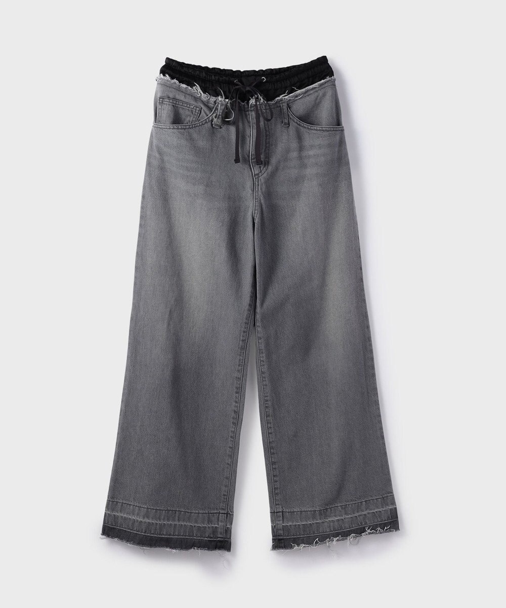 GRACE CONTINENTAL コンビデニムイージーパンツ 