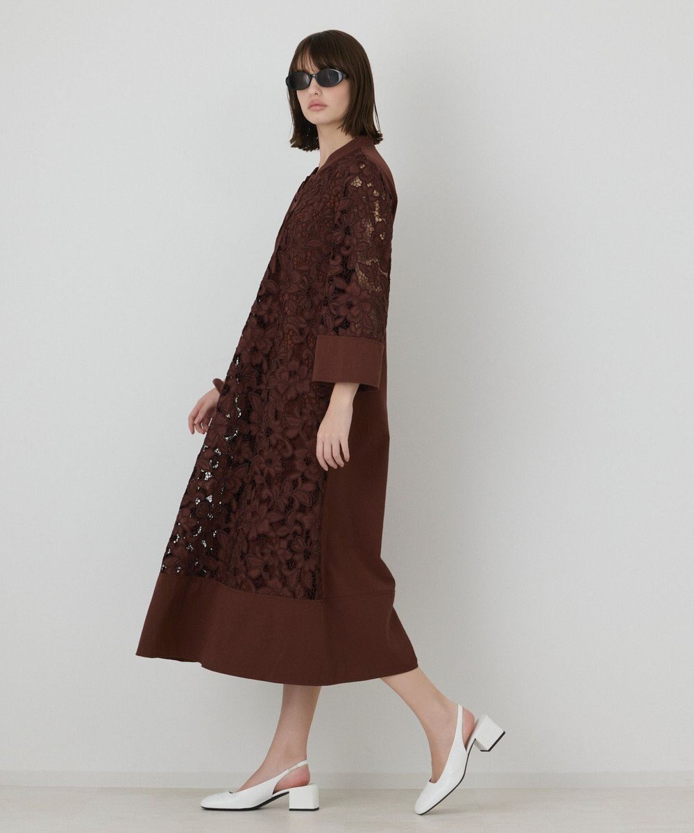 GRACE CONTINENTAL カットワークAラインワンピース 