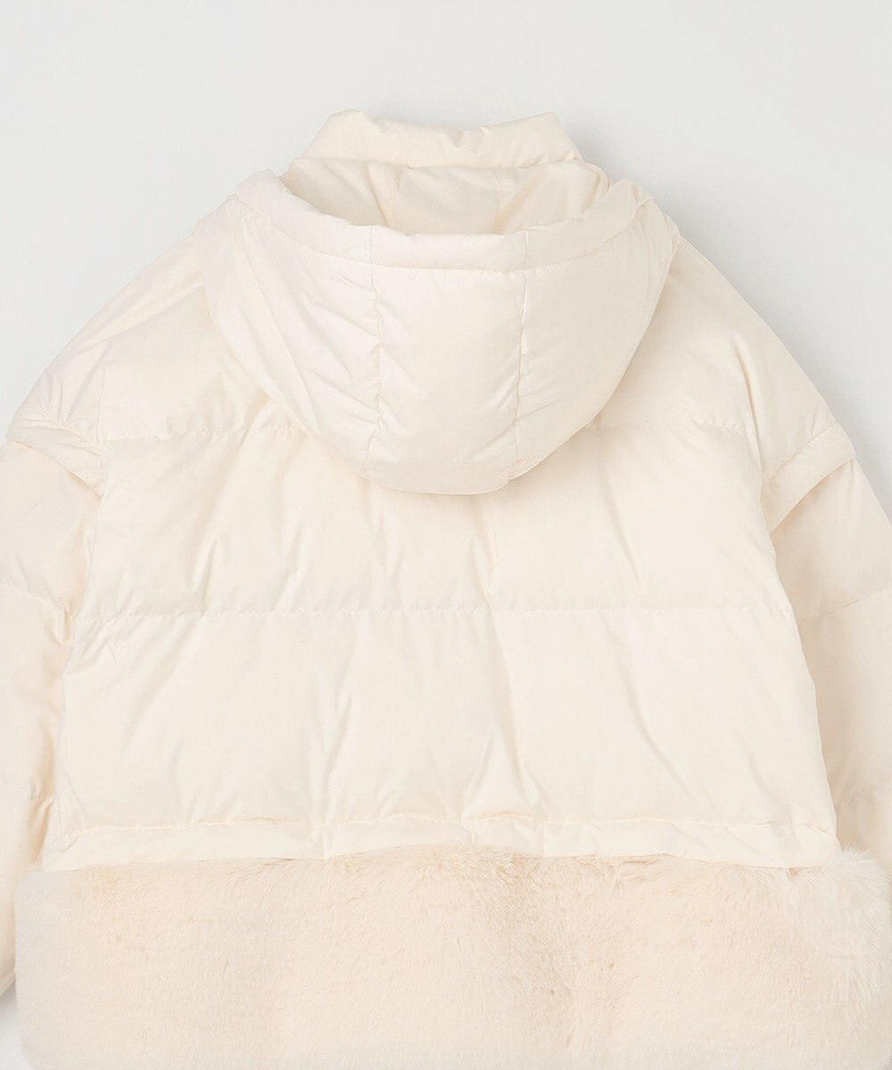 GRACE CONTINENTAL ヘムファーショートダウンジャケット 