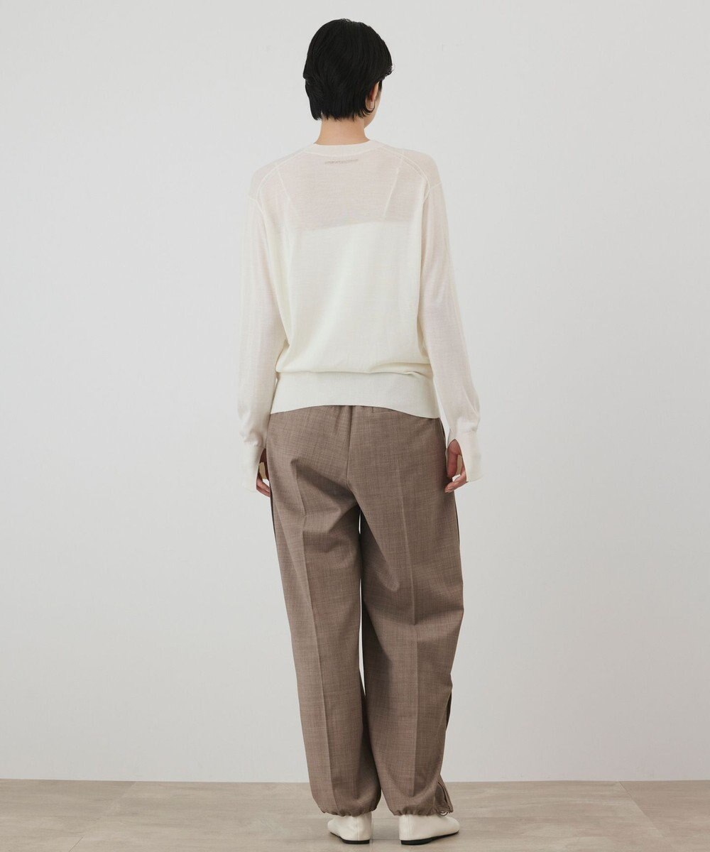 GRACE CONTINENTAL ウールシルククルーニットトップス 