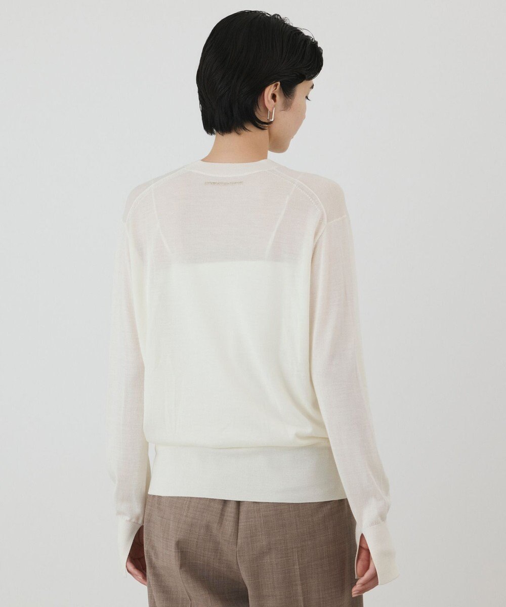 GRACE CONTINENTAL ウールシルククルーニットトップス 