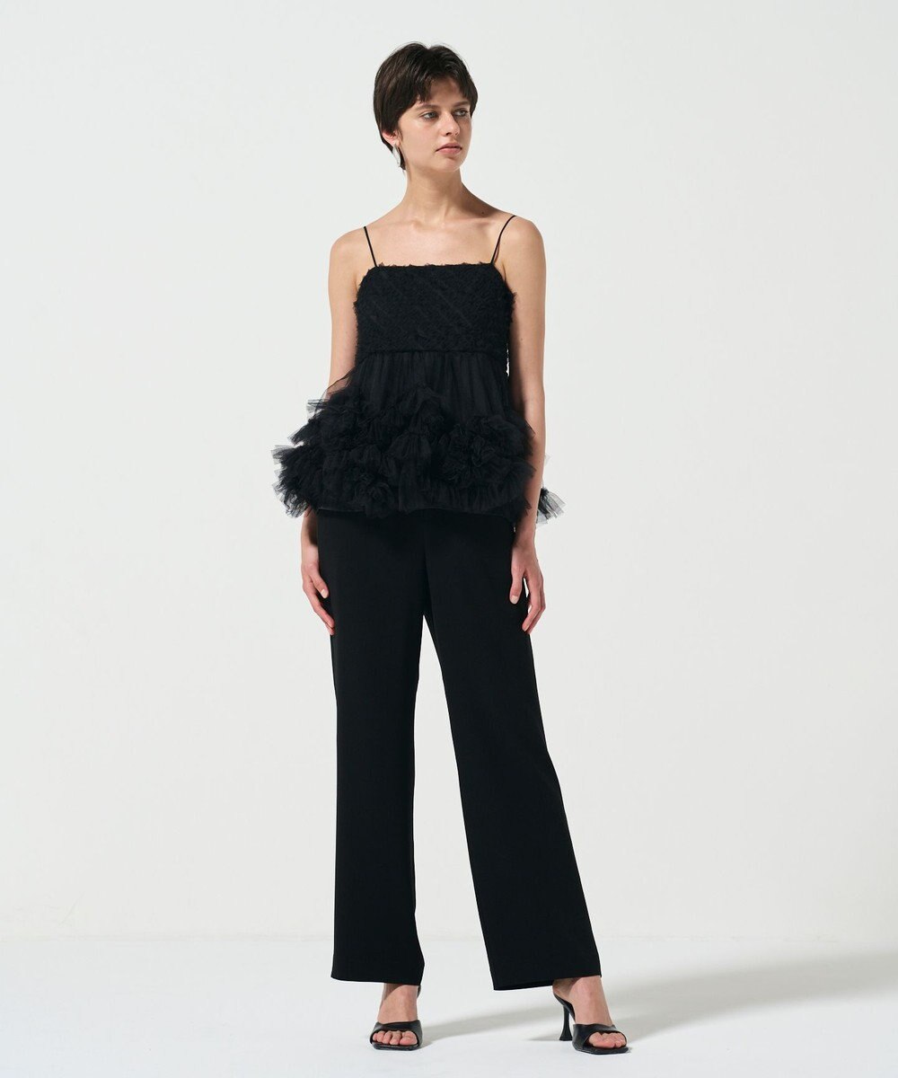 GRACE CONTINENTAL チュールフリルキャミソール 