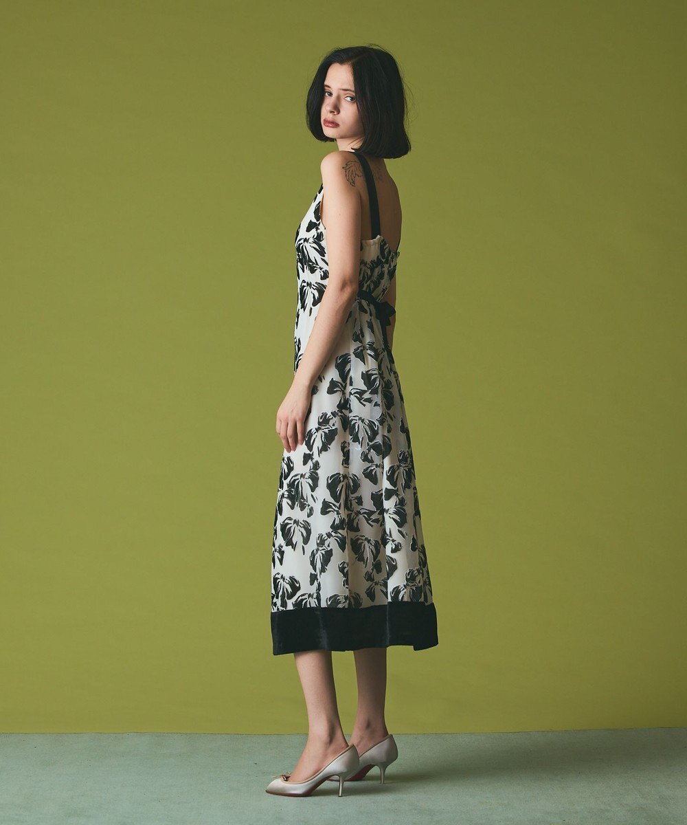 GRACE CONTINENTAL リボンオパールドレス 