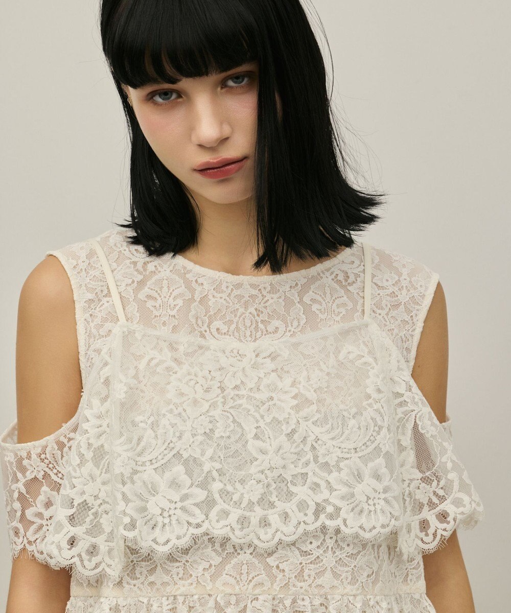 GRACE CONTINENTAL レイヤードレーストップ 