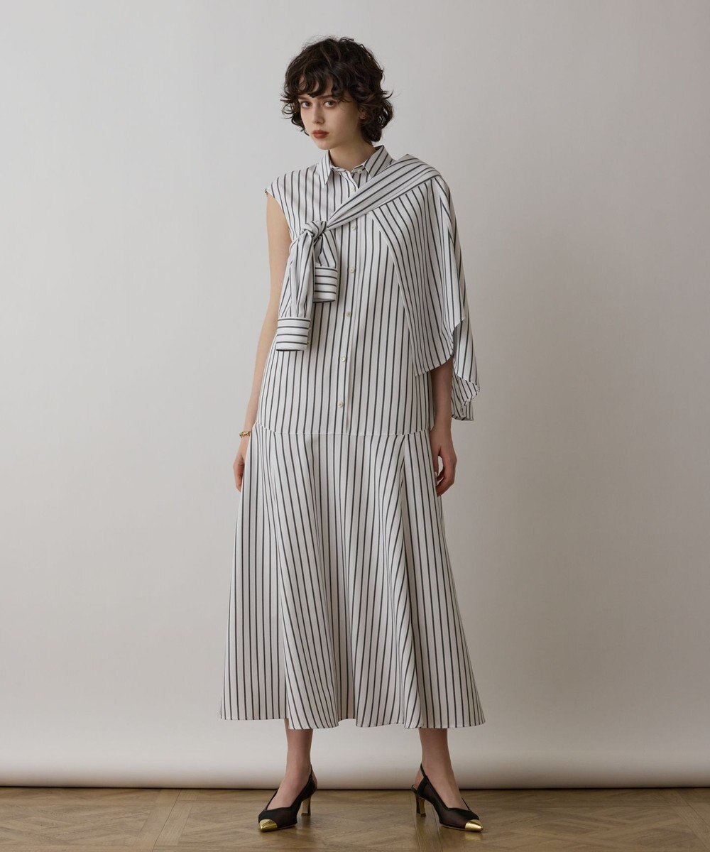 GRACE CONTINENTAL ストライプシャツワンピース