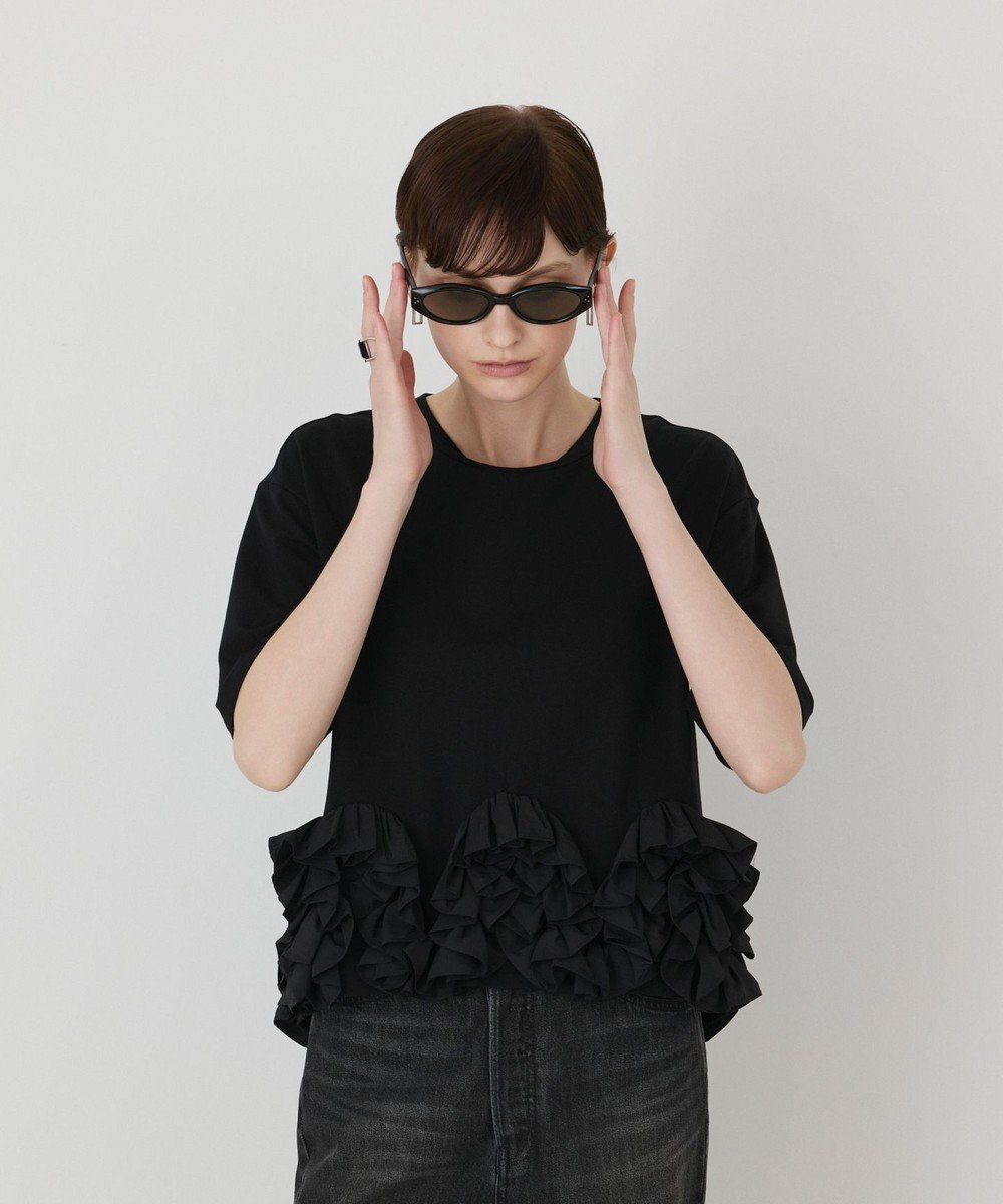 GRACE CONTINENTAL フリルヘムカットトップ 