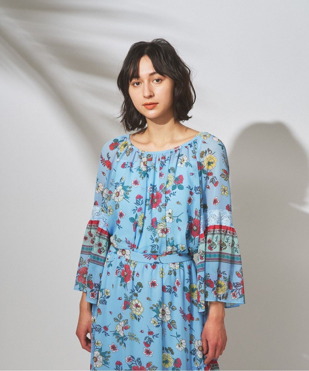 GRACE CONTINENTAL サラサプリントブラウス 36 GRACE CONTINENTAL サラサプリントブラウス 36