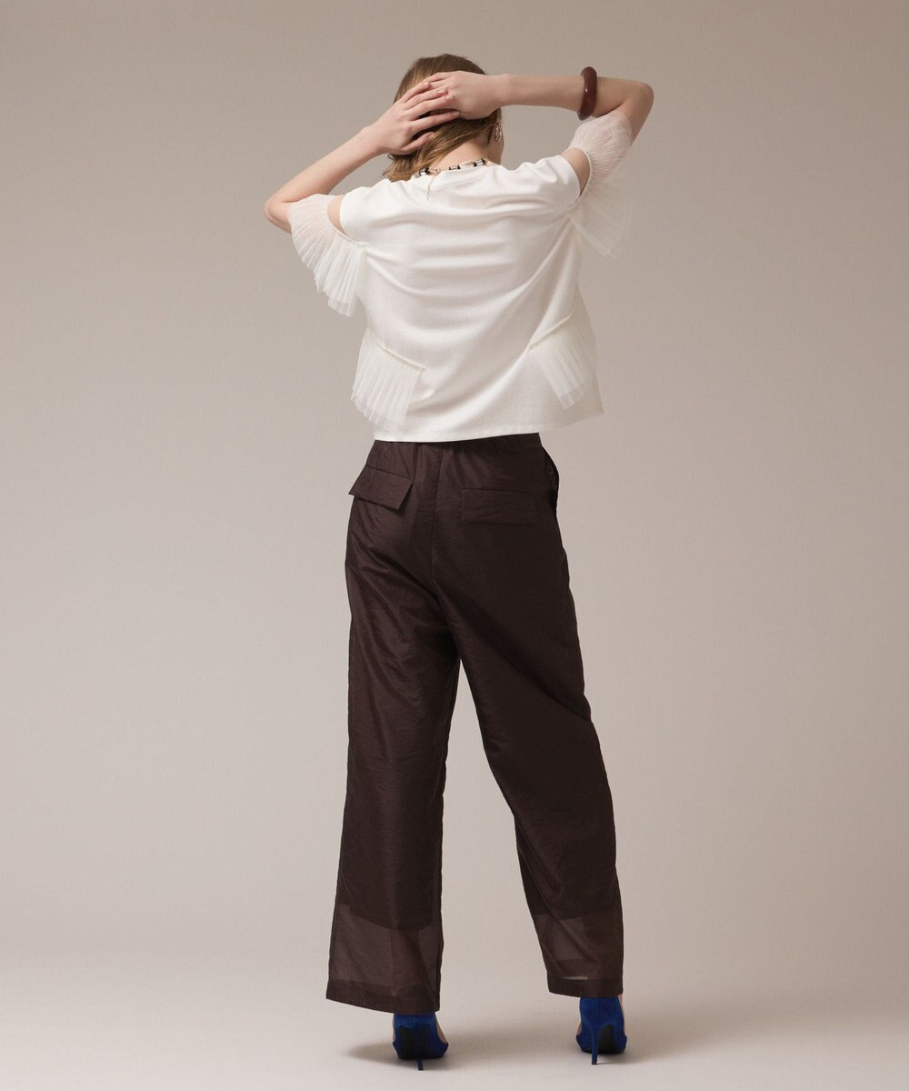 GRACE CONTINENTAL プリーツチュールカットトップ