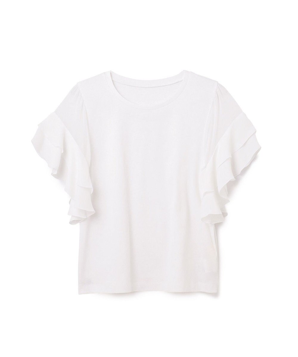 GRACE CONTINENTAL シアーフレアスリーブトップ