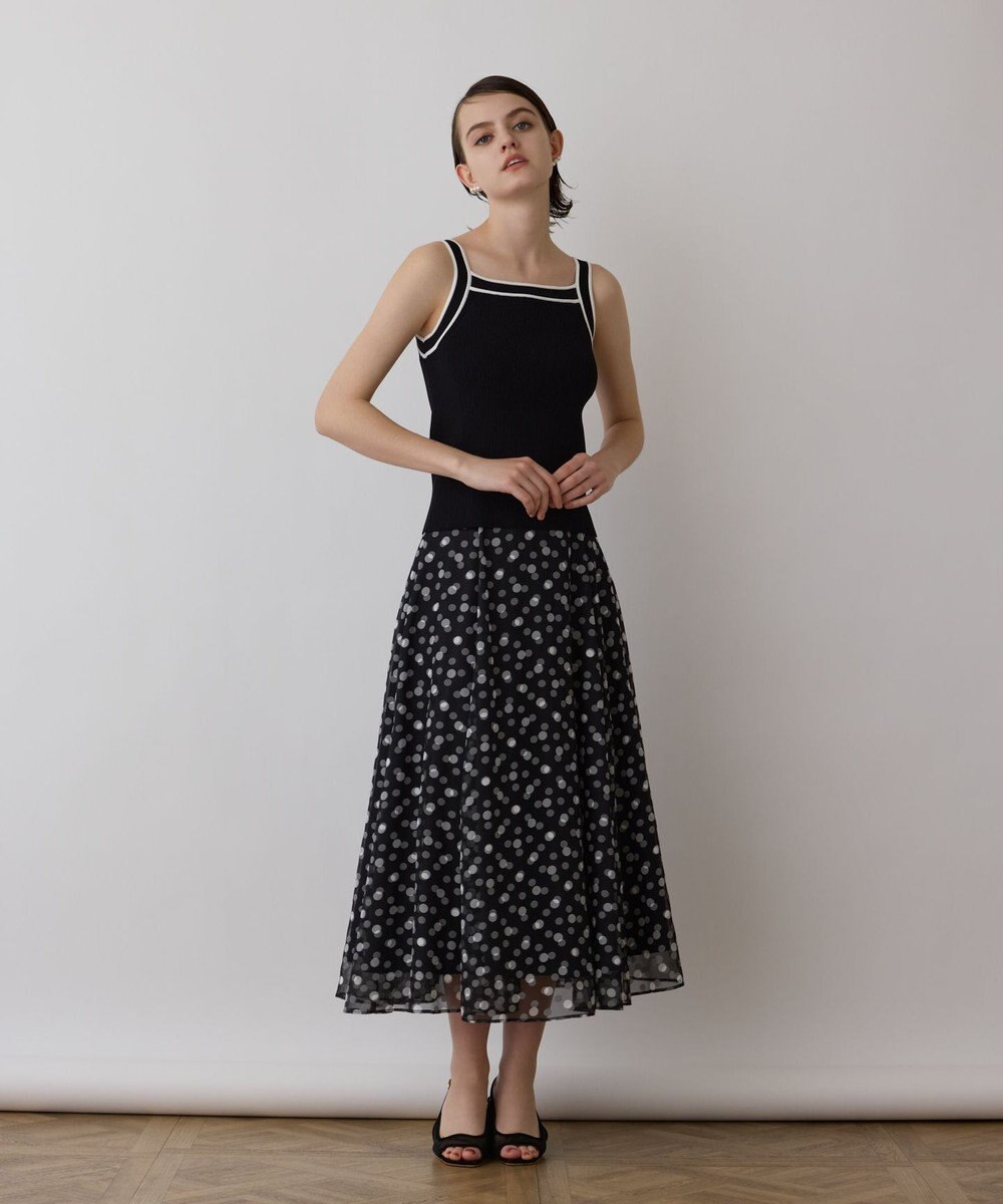GRACE CONTINENTAL ドットオパールスカート 
