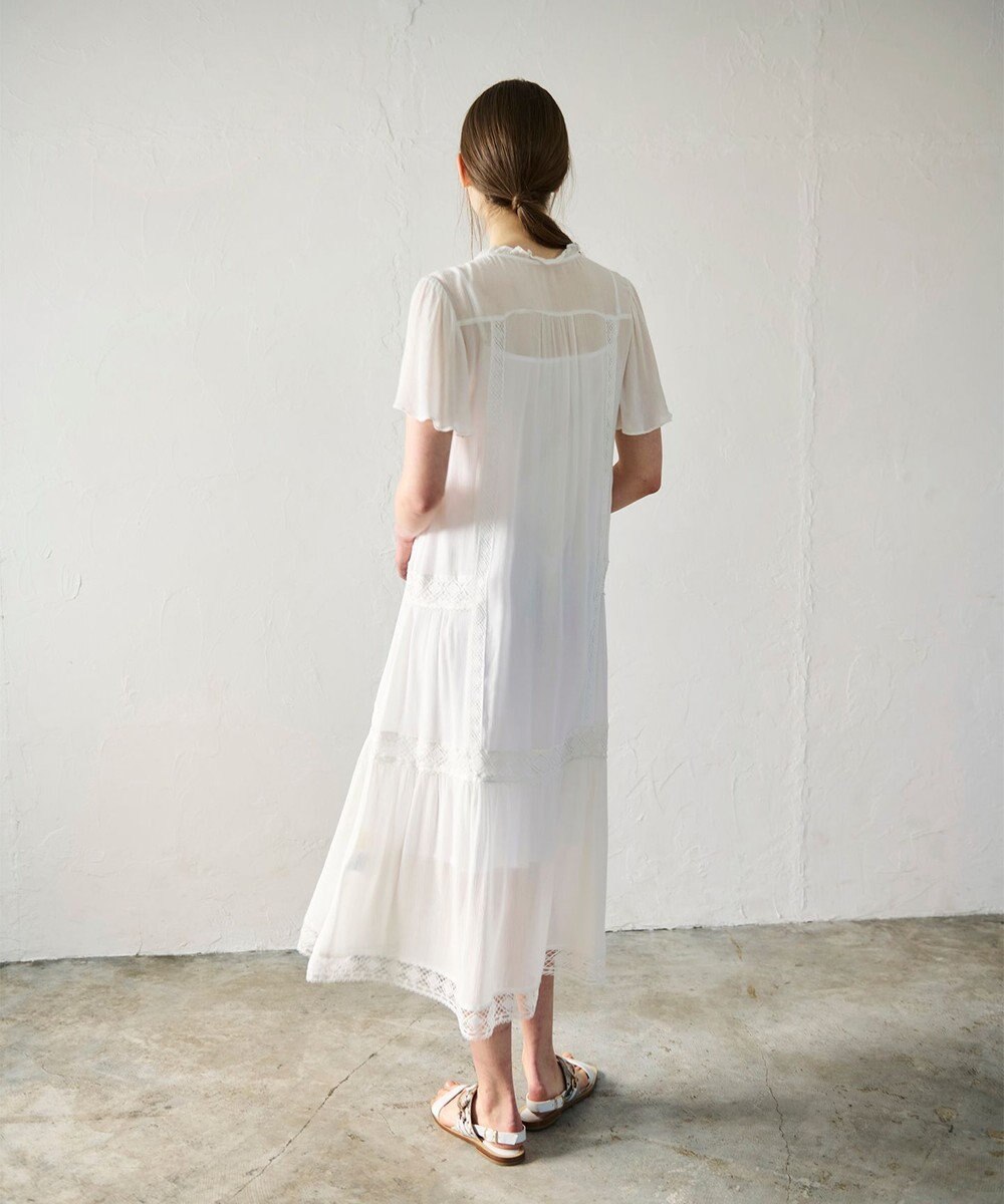 GRACE CONTINENTAL レースコンビカフタンワンピース