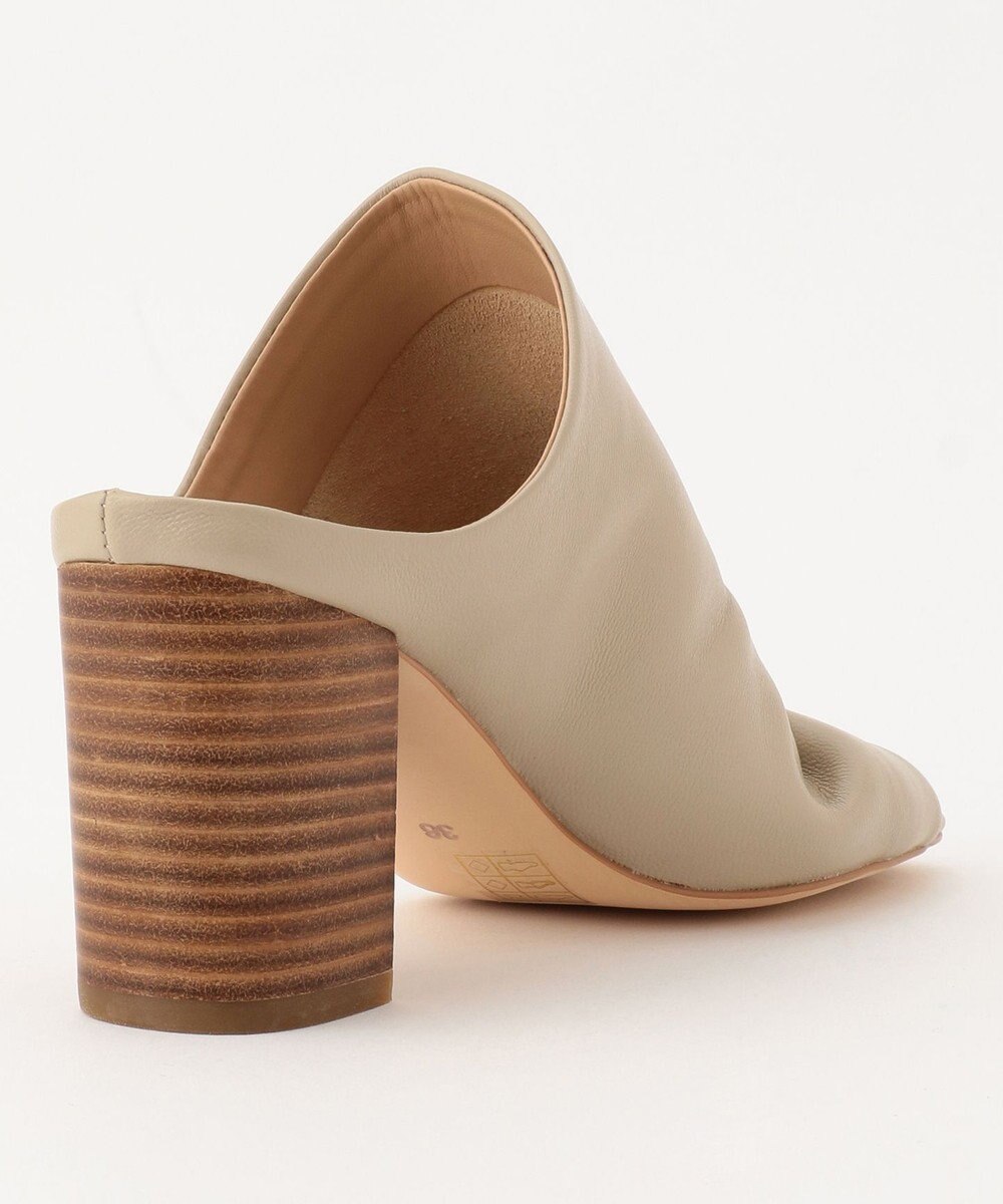 GRACE CONTINENTAL レザースタックヒールサンダル 