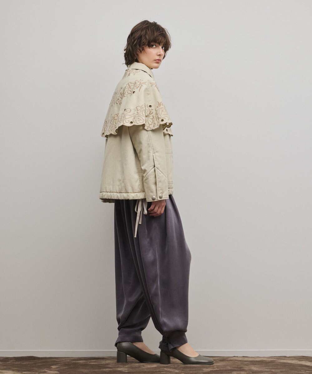 GRACE CONTINENTAL ケープ付カバーオールジャケット 