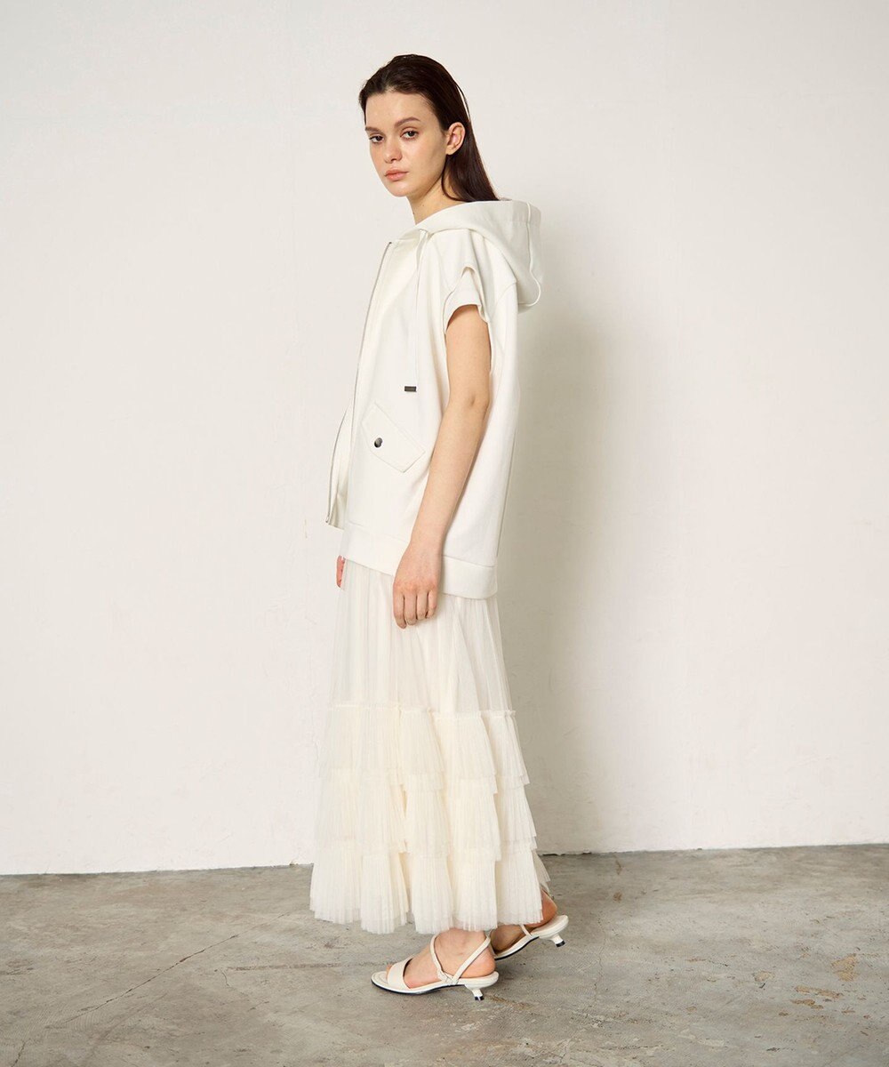 GRACE CONTINENTAL フードノースリーブ トップ 