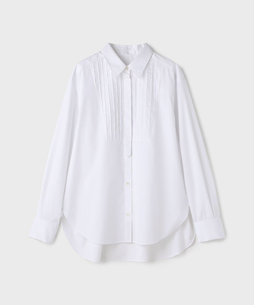 GRACE CONTINENTAL ピンタックドレスシャツ 
