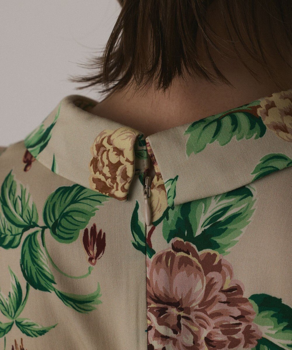 GRACE CONTINENTAL アンティークフラワープリントワンピース