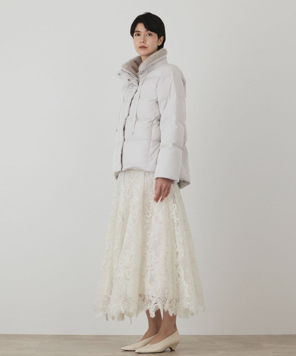 GRACE CONTINENTAL ファー衿ダウンコート 