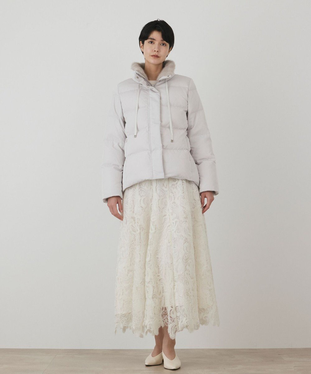 GRACE CONTINENTAL ファー衿ダウンコート 