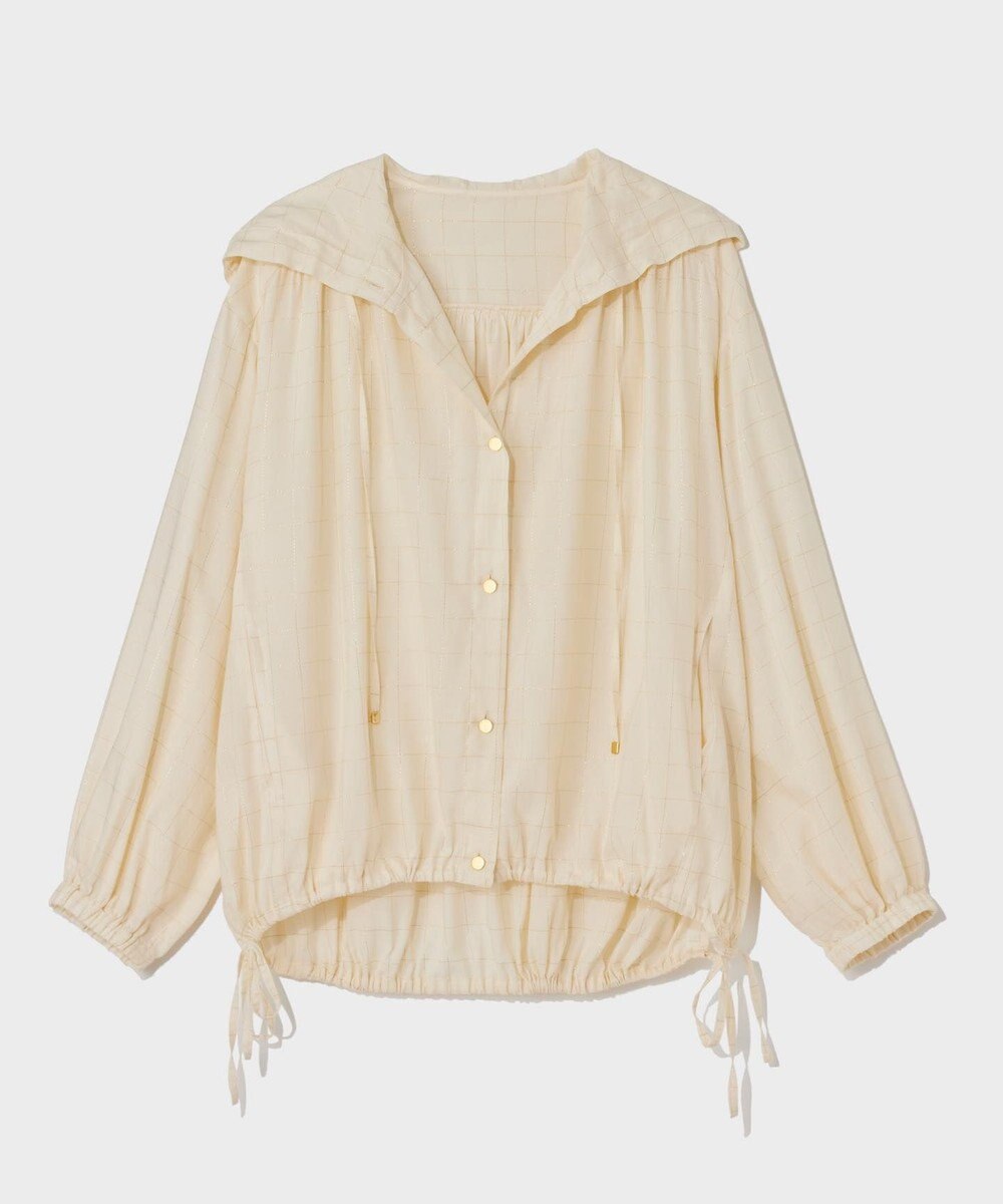 GRACE CONTINENTAL ラメチェックフーディー 