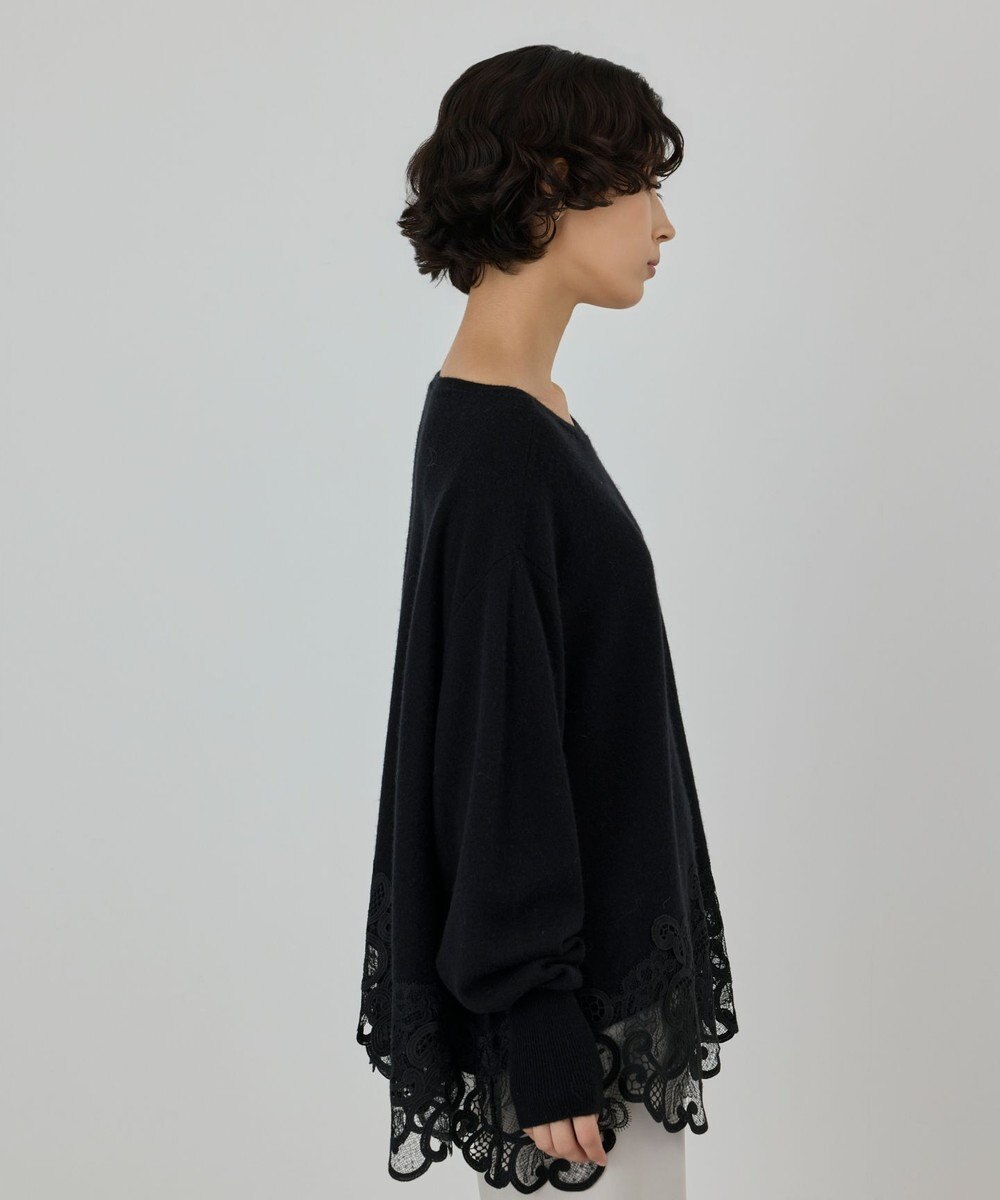 GRACE CONTINENTAL ヘムレースニットトップ 